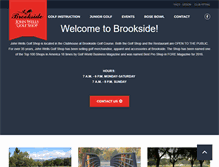 Tablet Screenshot of brooksidegolfshop.com